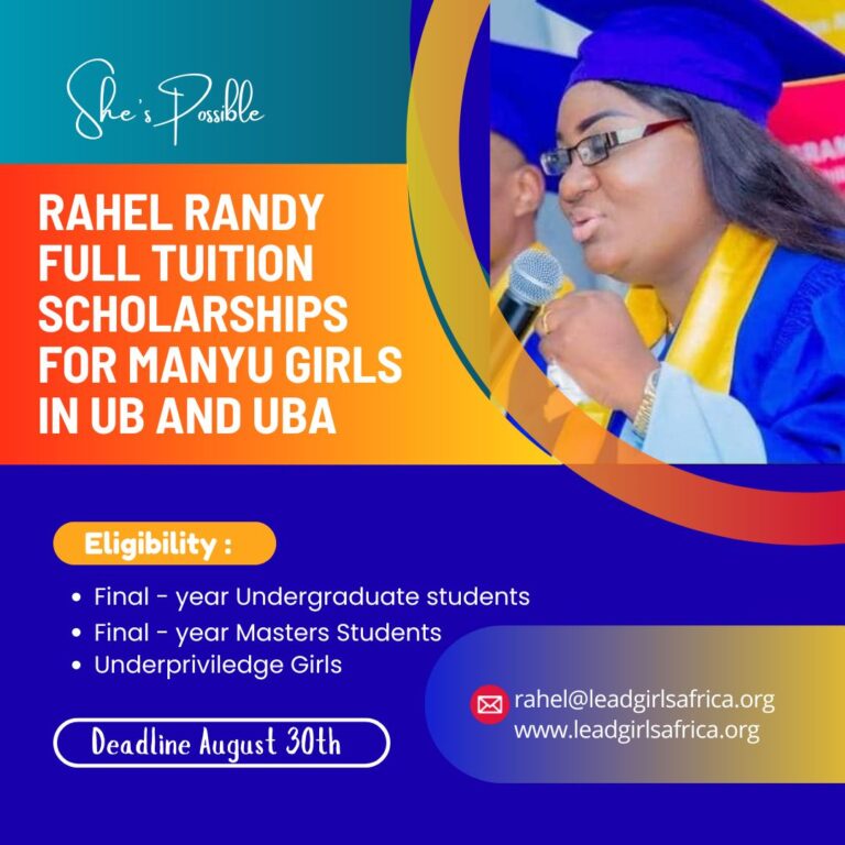 Rahel randy Full Tuition Scholarship